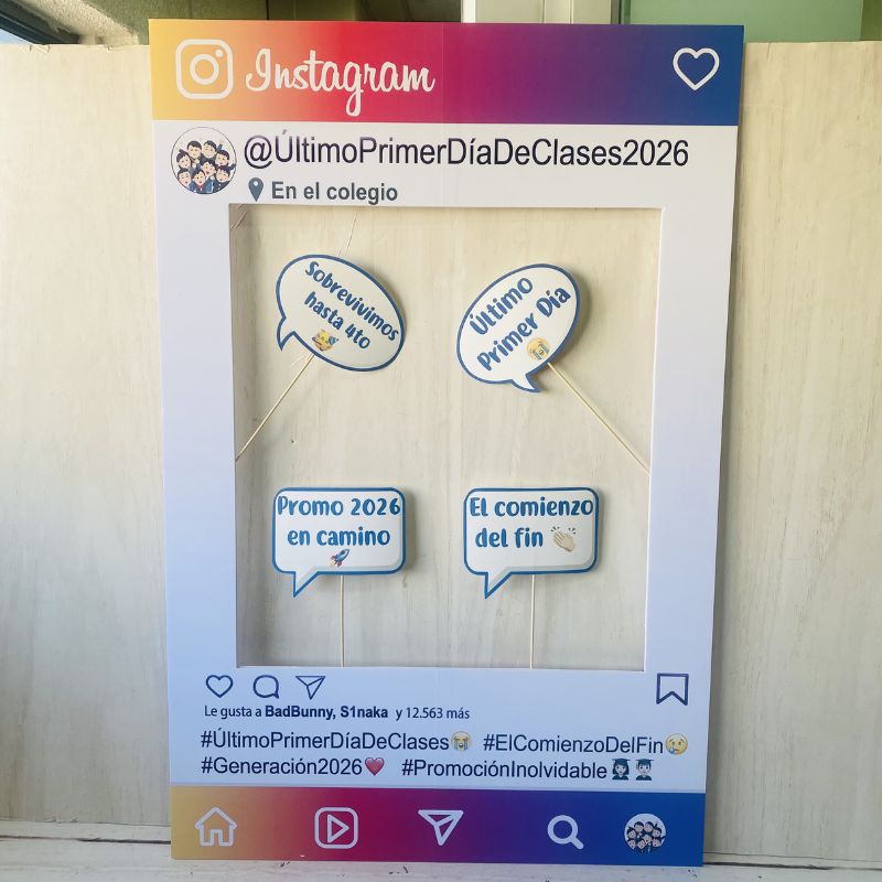 Marco Selfie Último Primer Día de Clases 4to medio 2026 Instagram