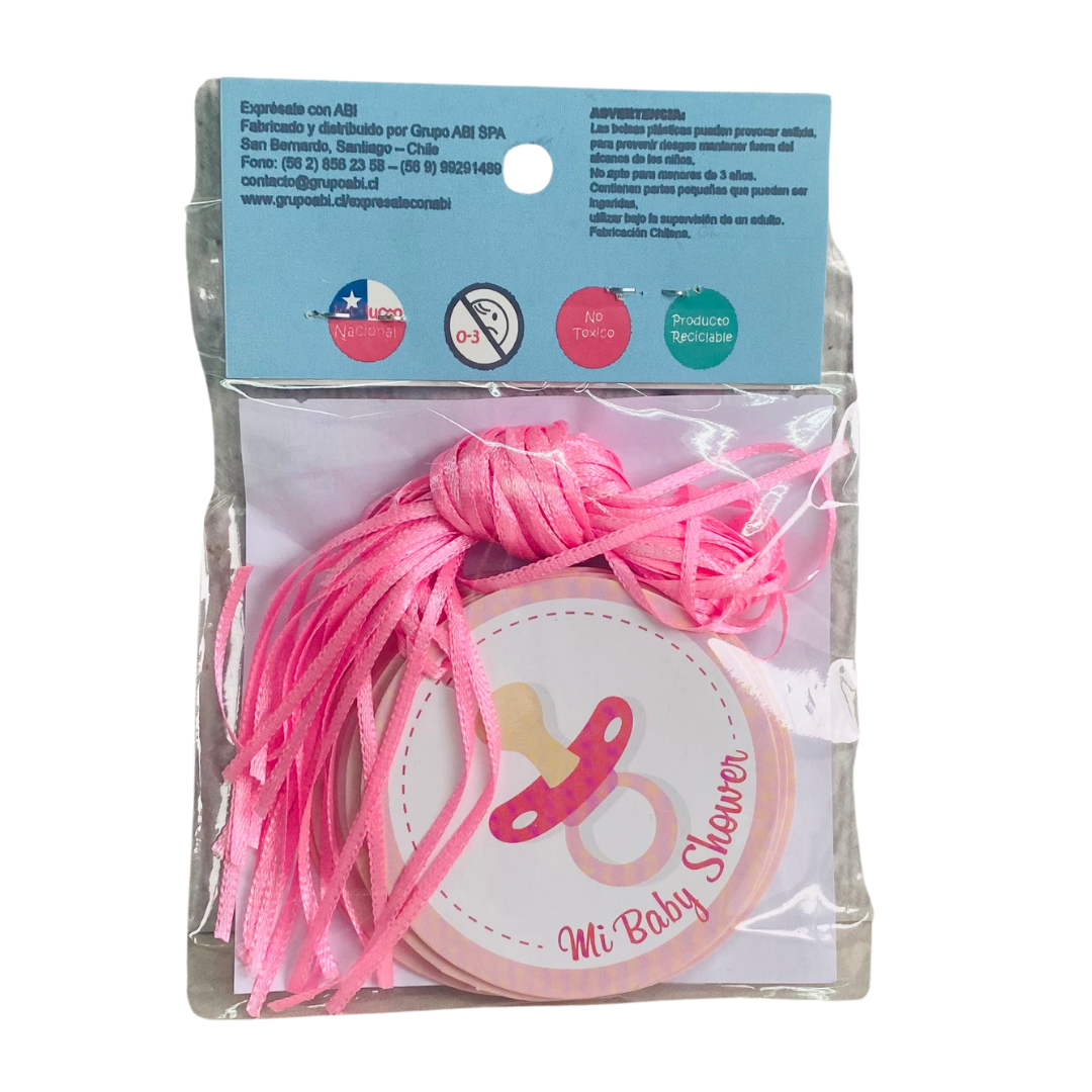 Juego Baby Shower El Que Cruza Pierde Niña 12 personas