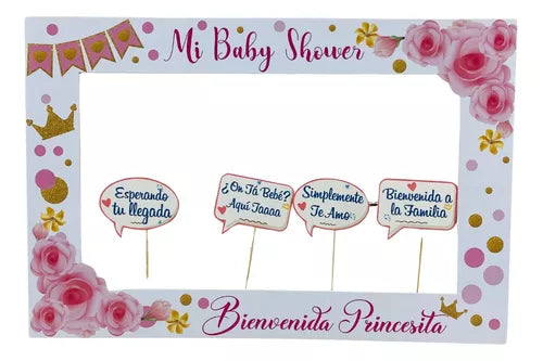 Marco Selfie Baby Shower Bienvenida Mi Princesa