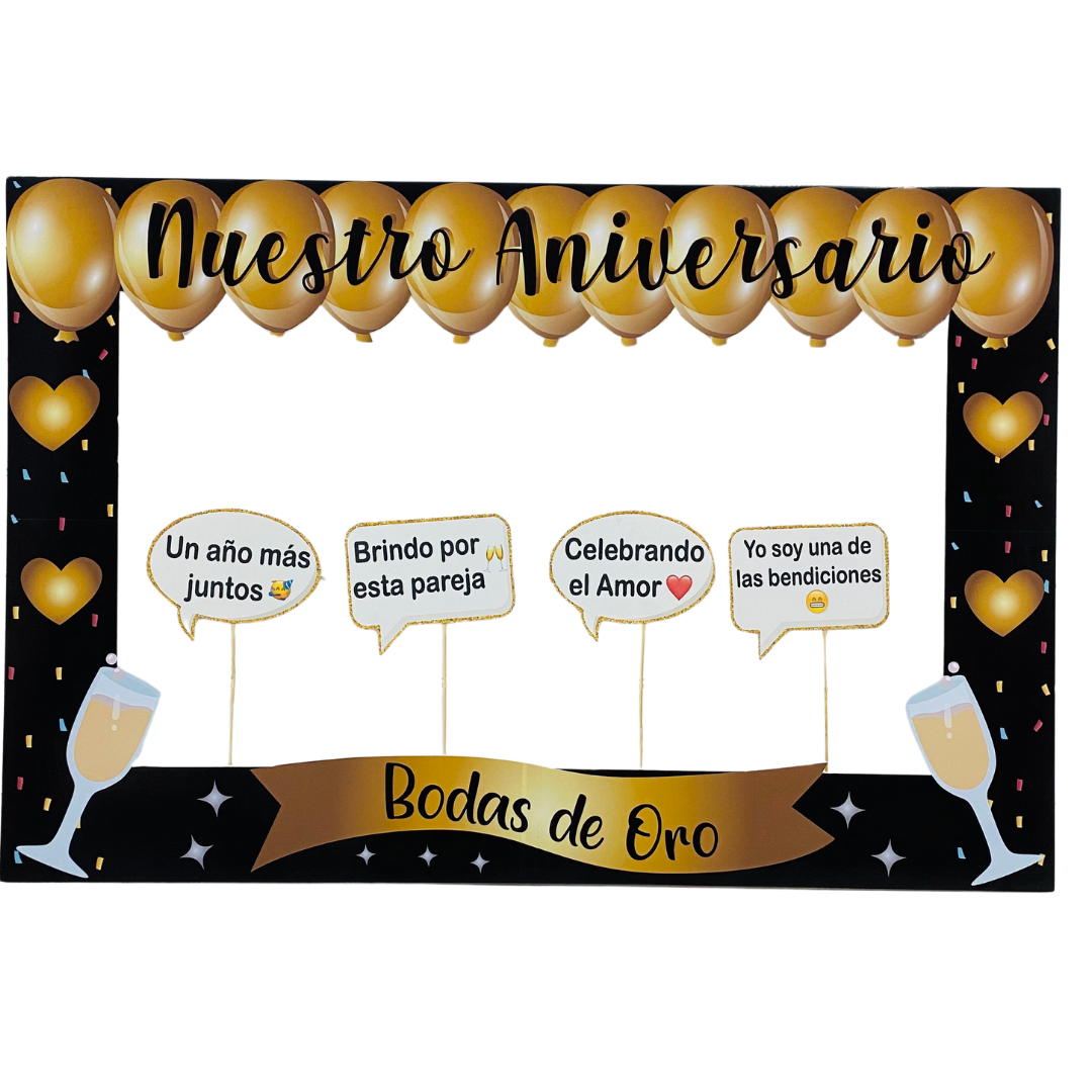 Marco Selfie Aniversario Bodas de Oro