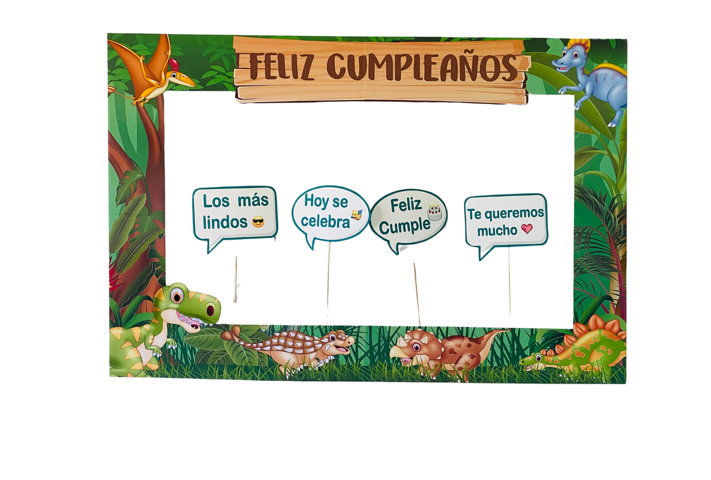 Marco Selfie Cumpleaños Dinosaurio