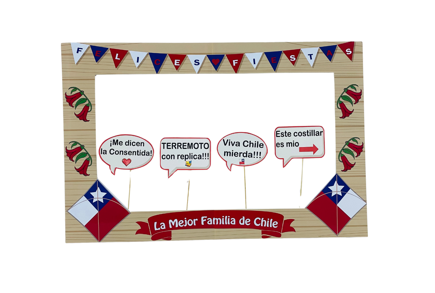 Marco Selfie Fiestas Patrias La Mejor Familia de Chile