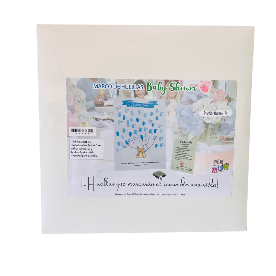 Marco de Huella Diseño Osito Niño
