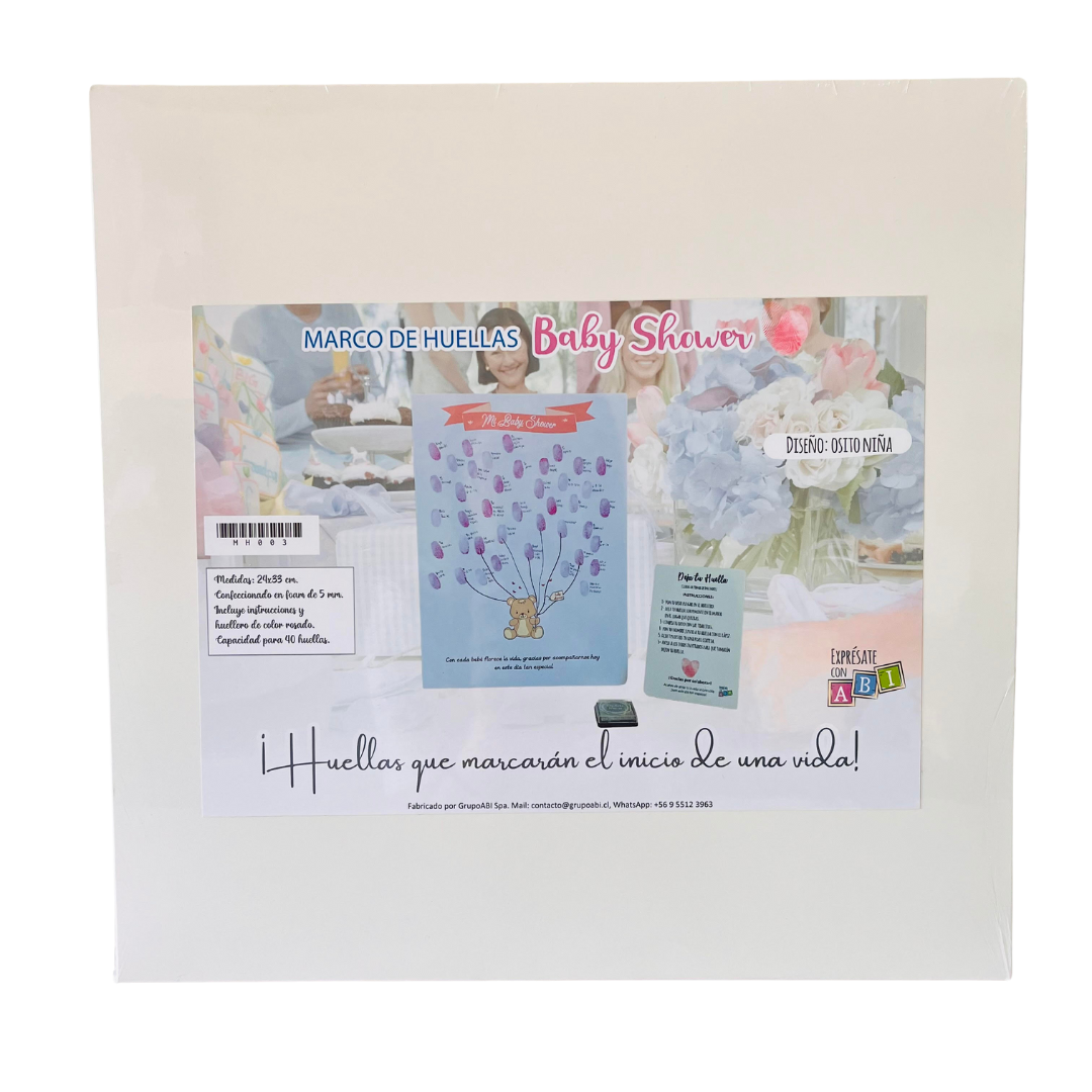 Marco de Huella Diseño Osito Niña