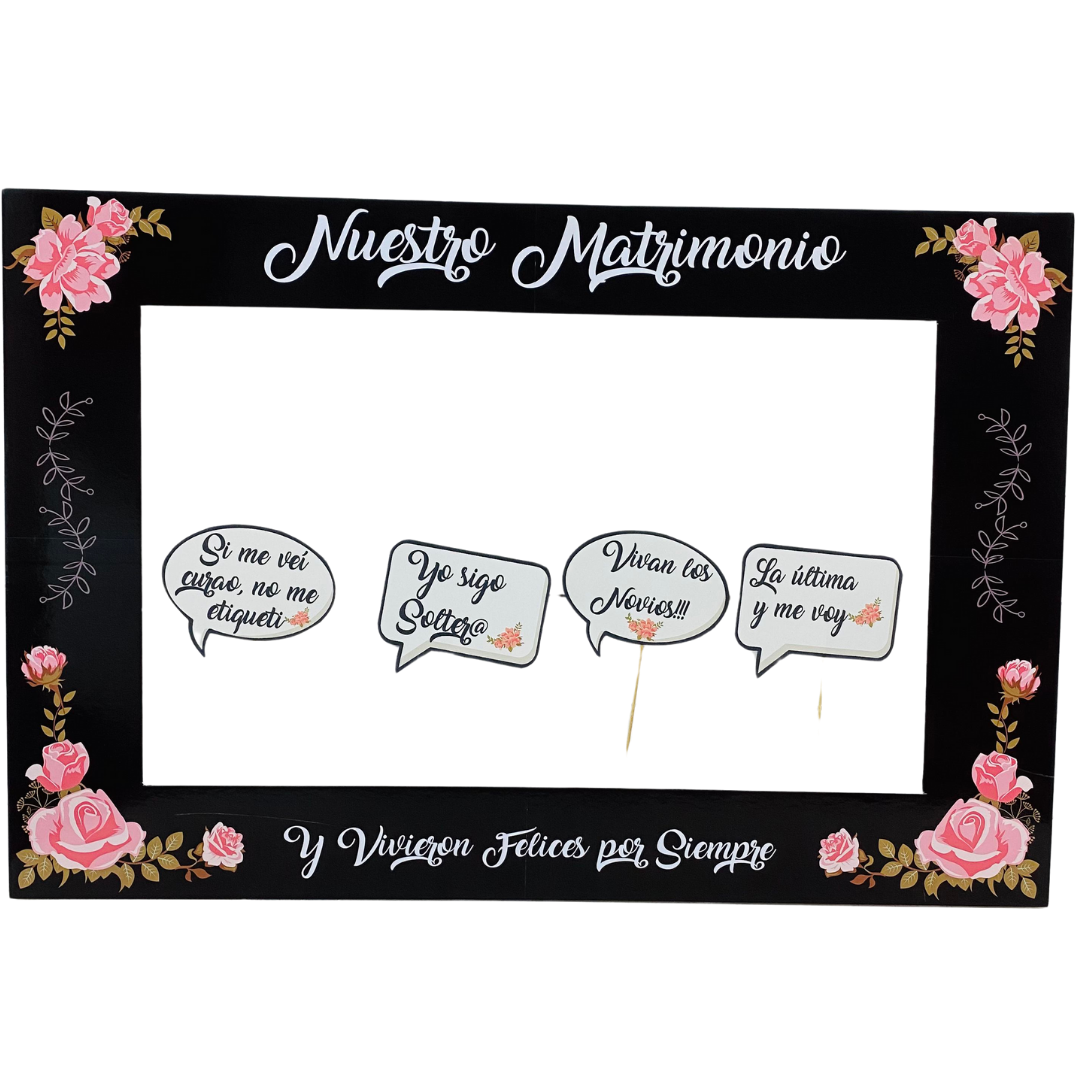 Marco Selfie Nuestro Matrimonio Negro