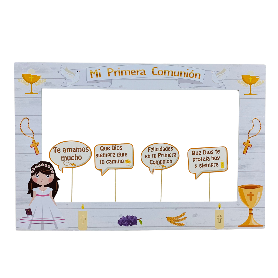 Marco Selfie Primera Comunión Niña