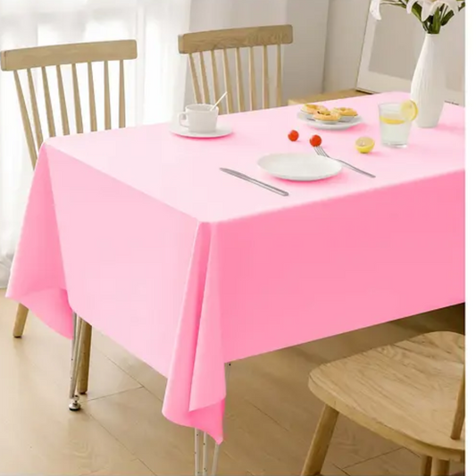 Mantel plástico rosado 137*274cm