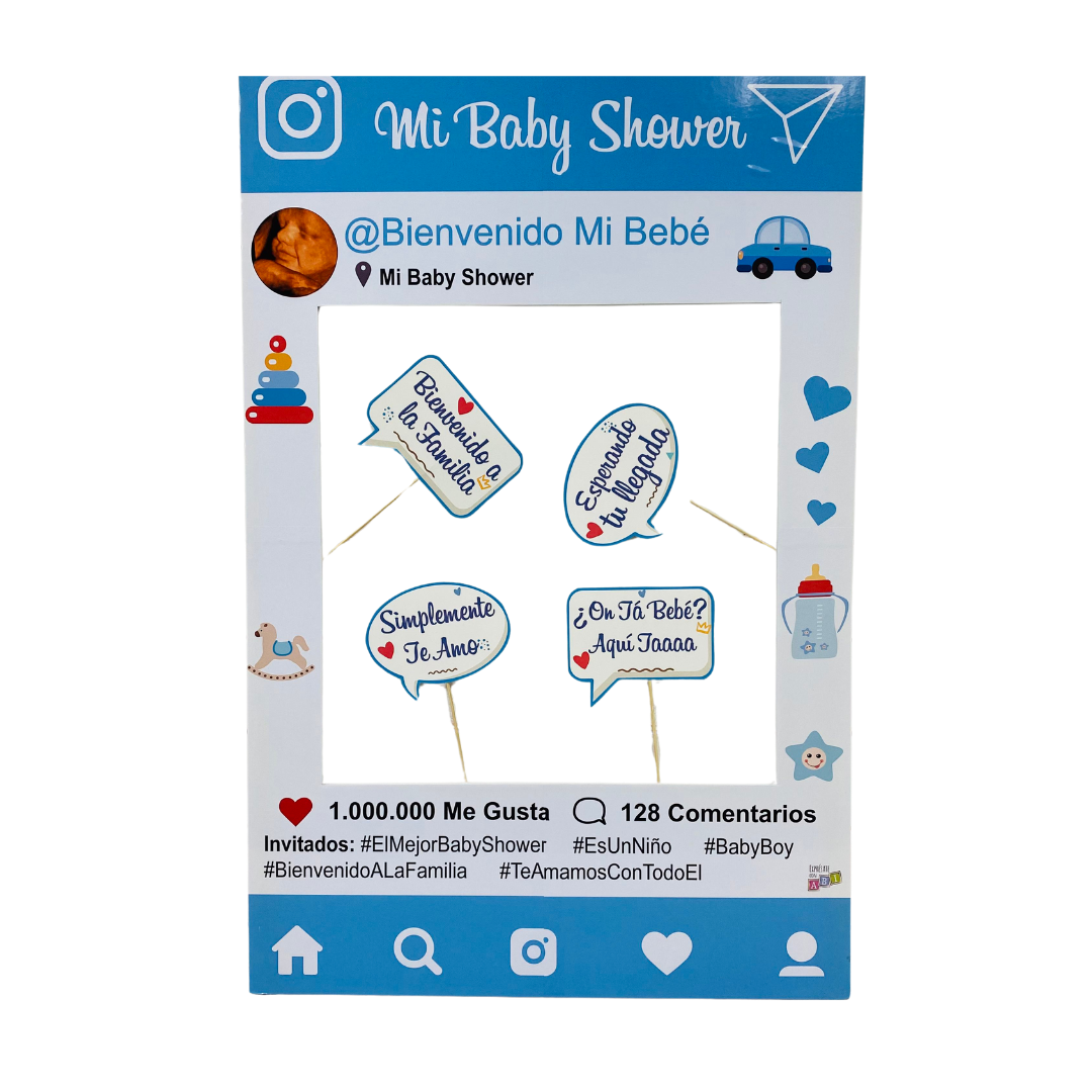 Marco Selfie Baby Shower Instagram Niño