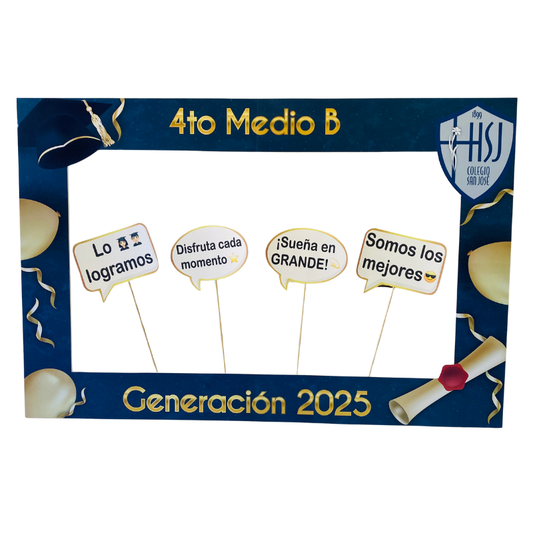 Marco Selfie Graduación Licenciatura Personalizado