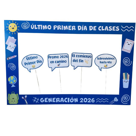 Marco Selfie Último Primer Día de Clases 4to medio 2026
